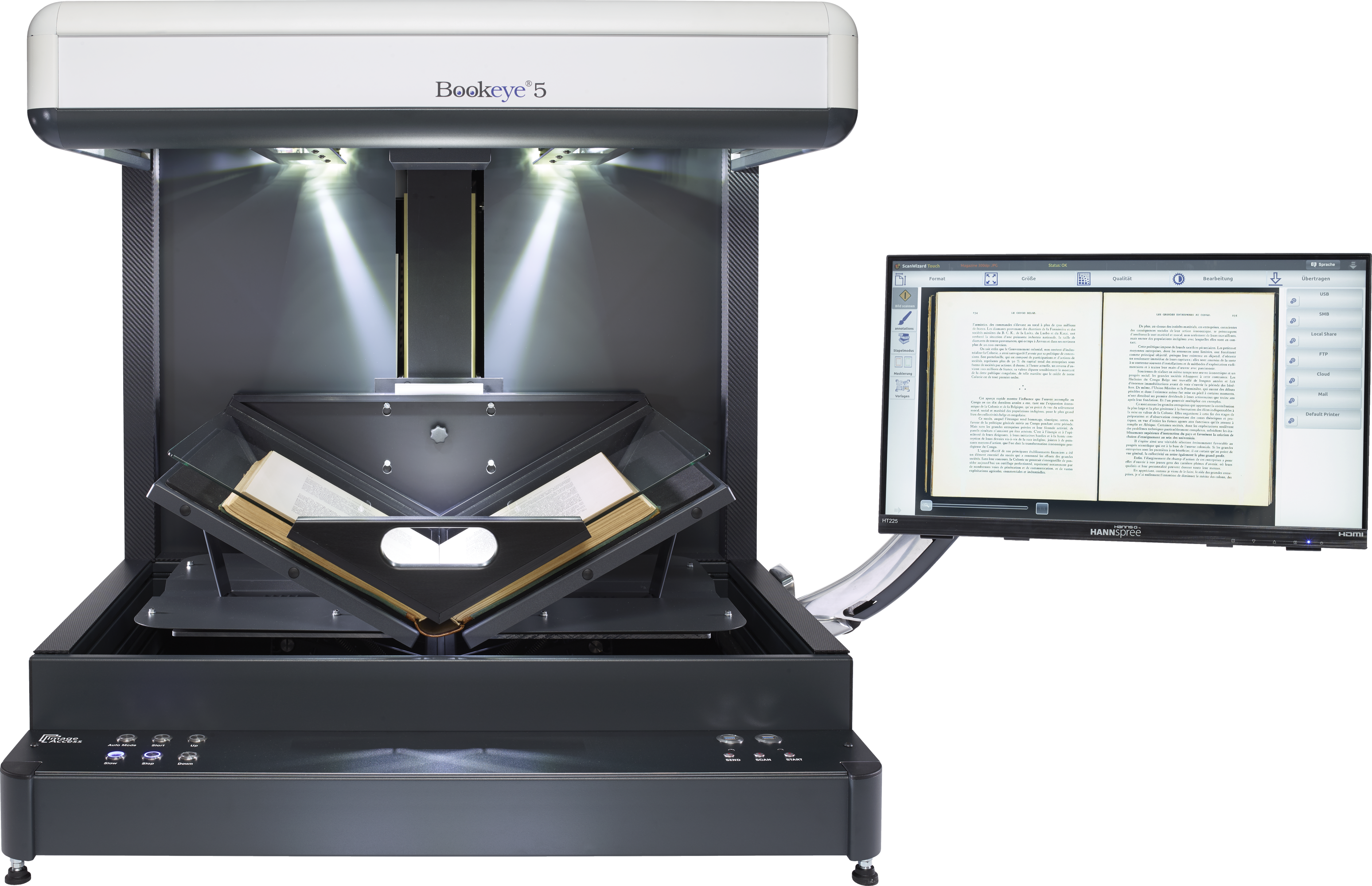 Bookeye 5 V2S Semiautomatic Overhead Book Scanner